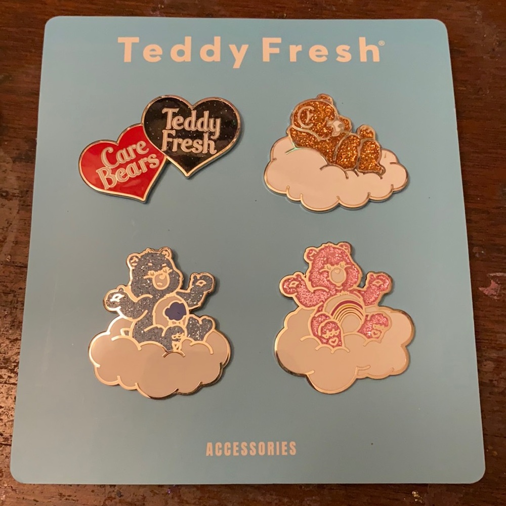 Teddy Fresh x Care Bear Pin Set